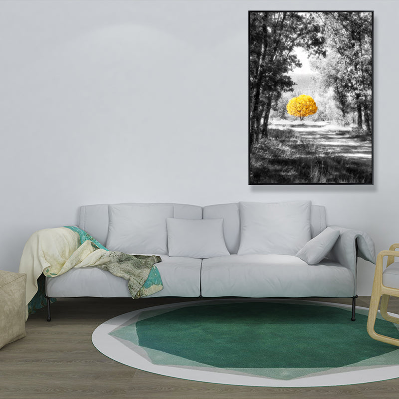 Yellow Forest Canvas Prints Decorative Countryside for Living Room Wall Art Decor