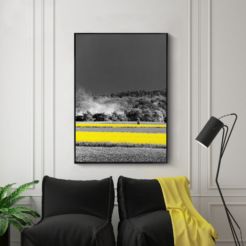 Yellow Forest Canvas Prints Decorative Countryside for Living Room Wall Art Decor