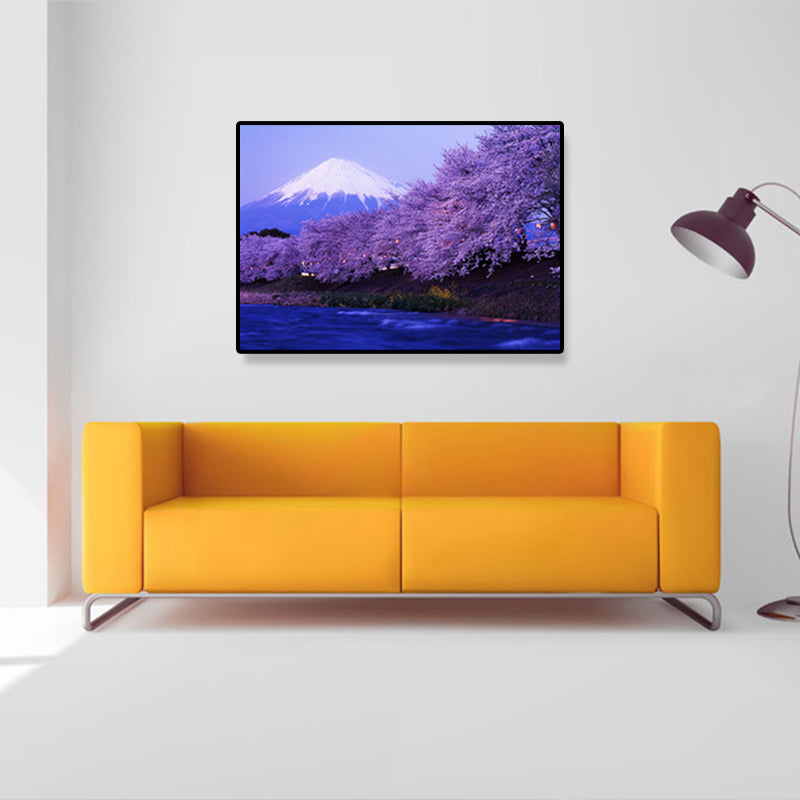Toile imprimée d'art de décoration d'intérieur, peintures de plantes japonaises en couleurs douces, plusieurs tailles