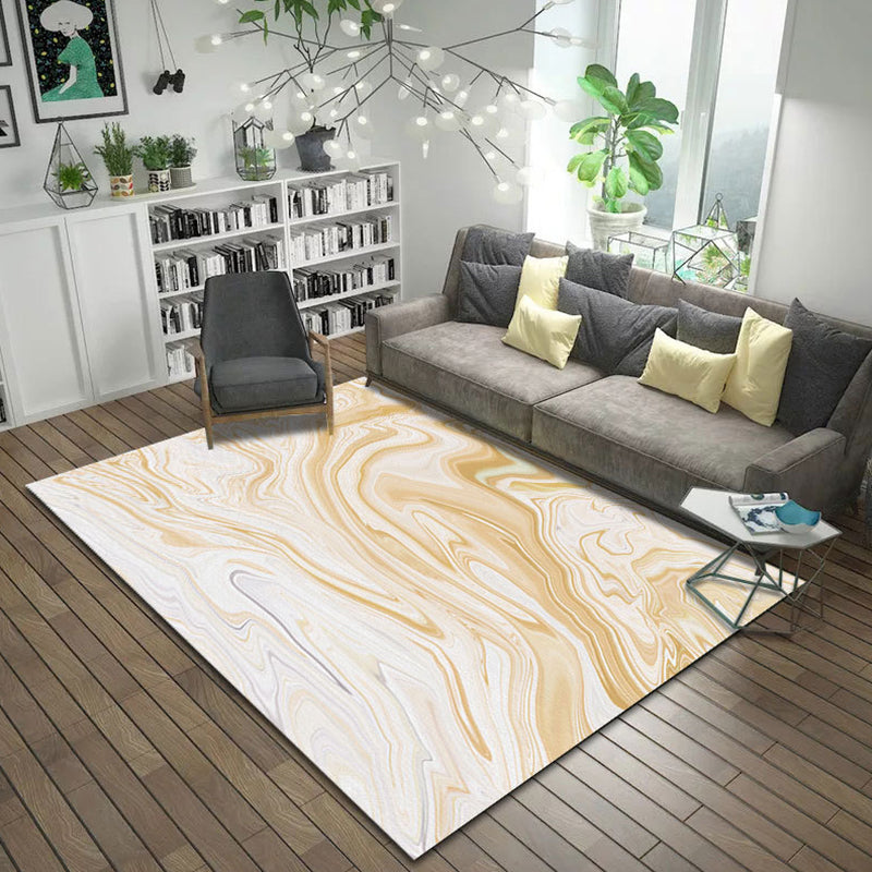 Bruine en roze slaapkamer tapijt modern abstract borstelstroke schilderpatroon Rug polyester machine wasbaar tapijt