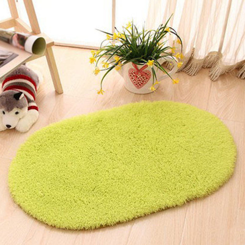 Tapis décontracté contemporain en tapis de couleur unie rouge et gris en polyester