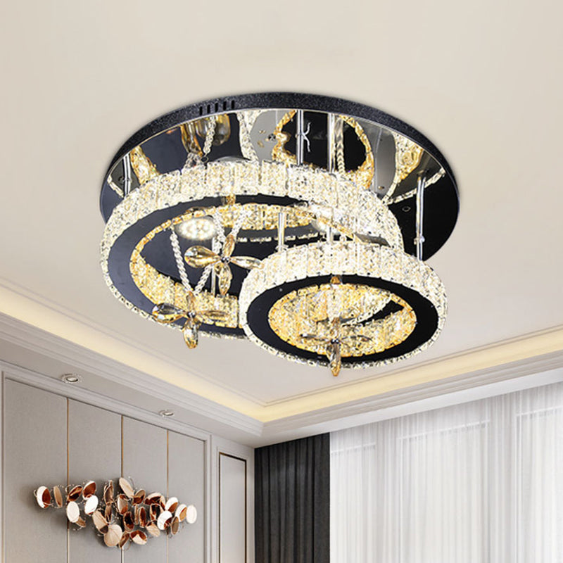 LED CHROME LED COUCLE LAMPE MODERNISME COUPE CRISTAL ÉCLAINEMENT SEMI MONT