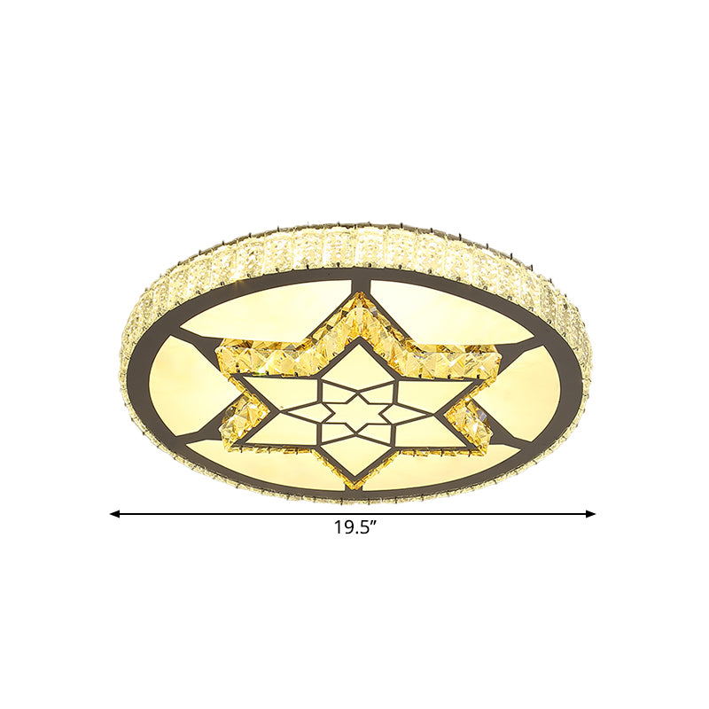 Simplicity Star/Bloom Flush Fissedrowture Cristal Crystal Crystal LED LAMPAGGIO IN ACCOLO INSOLSORE IN ACCOLA