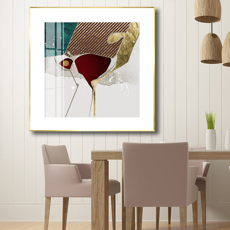 Lichte kleur abstracte muur decor getextureerde eigentijdse stijl meisjes slaapkamer canvas