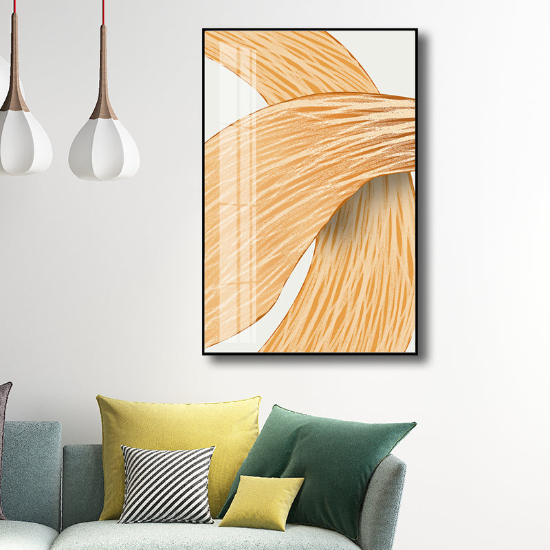 Style contemporain coup de pinceau peinture filles chambre mur Art décor en couleur Pastel