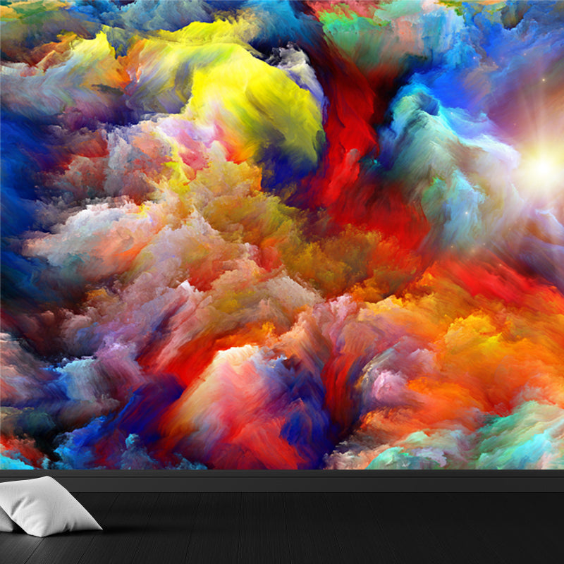 Splendid Clouds Mural Wallpaper for Bedroom Nature Scenery Wall Art, Made to Measure