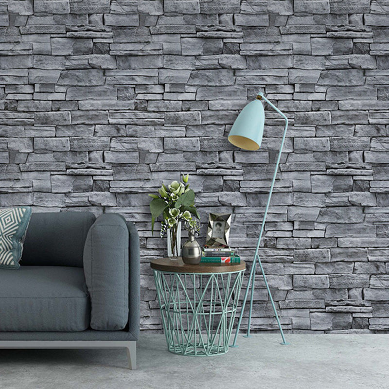 3D Effect Brick Wallpaper Peel and Paste Farmhouse Dining Room Wall Decor, 29.1-sq ft