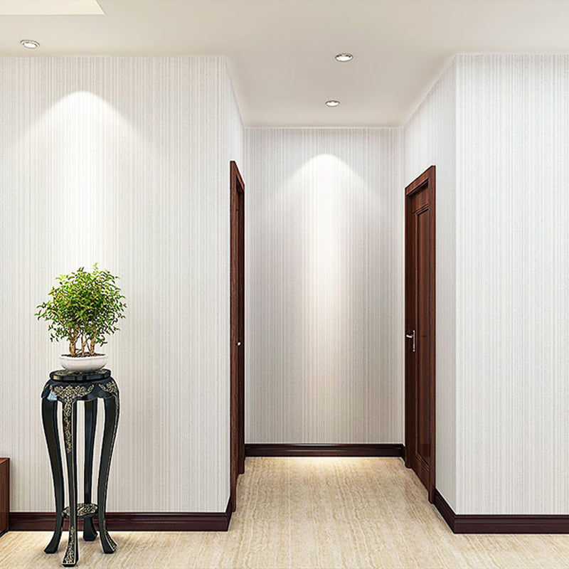 Plain Patterned Wallpaper Stain-Resistant Modernist Living Room Wall Art, 57.1-sq ft