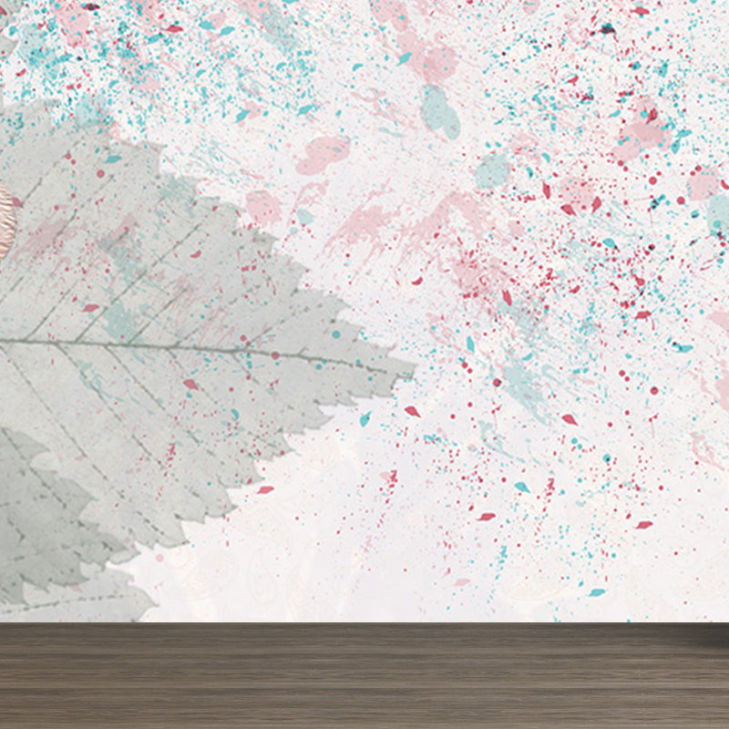 Whole Bird Feather Mural Wallpaper for Wall Decor Contemporary Girls Room Wall Art