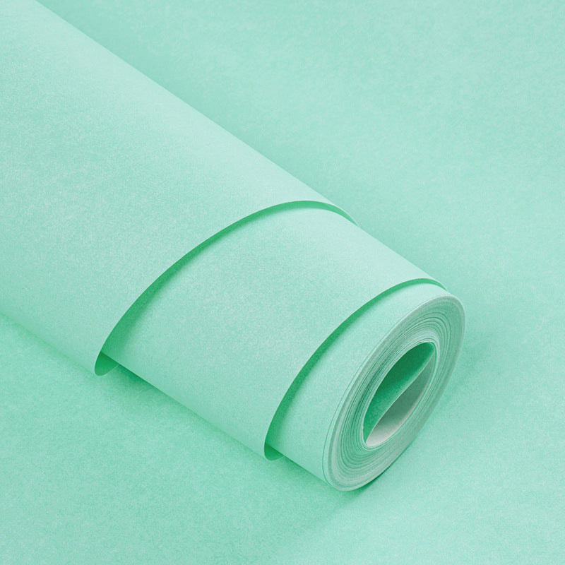 Solid Wallpaper Roll Stain Resistant Minimalism Dining Room Wall Decor, 54.2-sq ft