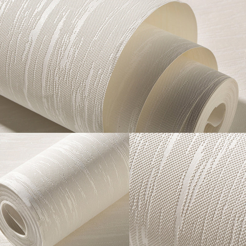 Diatom Mud Look Plain Wallpaper Minimalistic Non-Woven Material Wall Art in Light Color