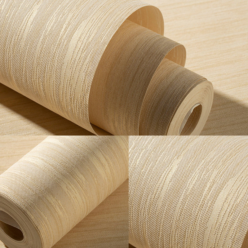 Diatom Mud Look Plain Wallpaper Minimalistic Non-Woven Material Wall Art in Light Color