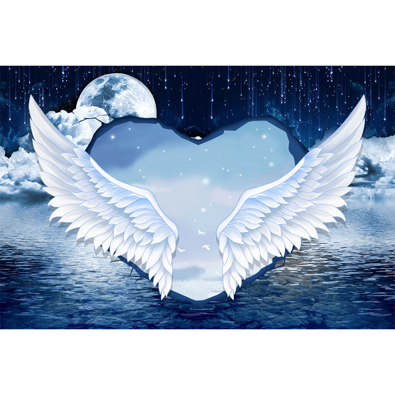 Large Bird Wing Mural Wallpaper Modern Natural Animals Wall Decor in Pastel Color