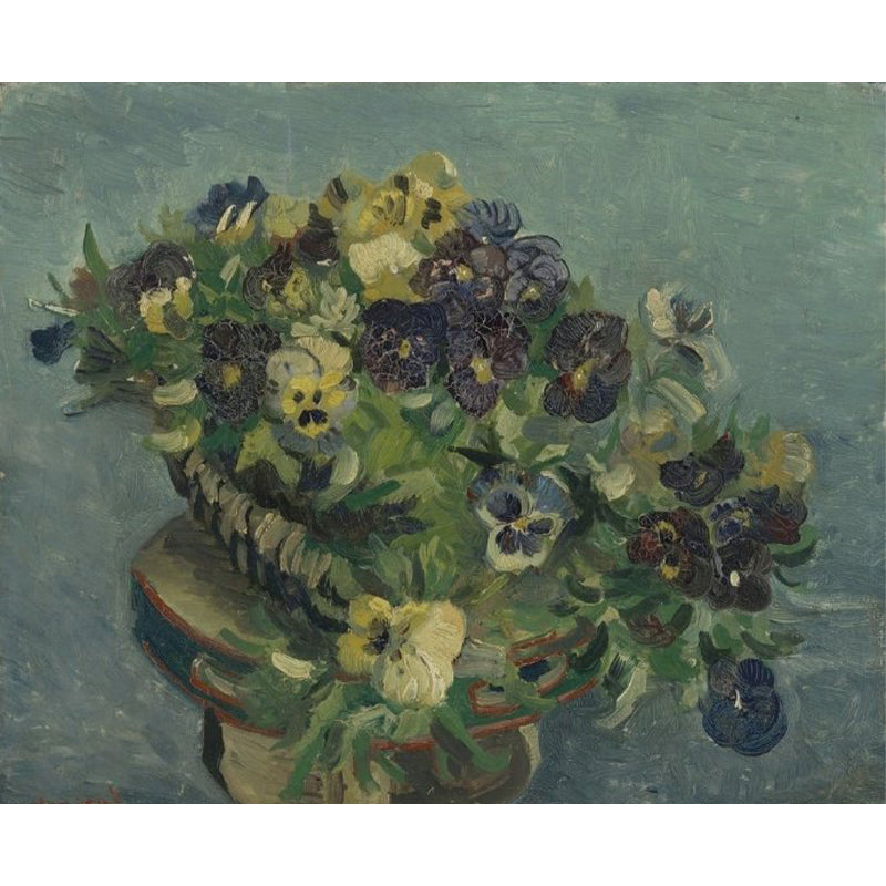 Modern Flower Potting Mural Wallpaper Green Dining Room Wall Covering, Personalized