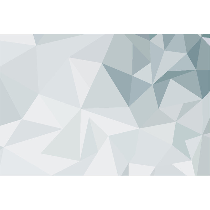 Contemporary Diamond Pattern Mural Decal Light Color Dining Room Wall Art, Personalized