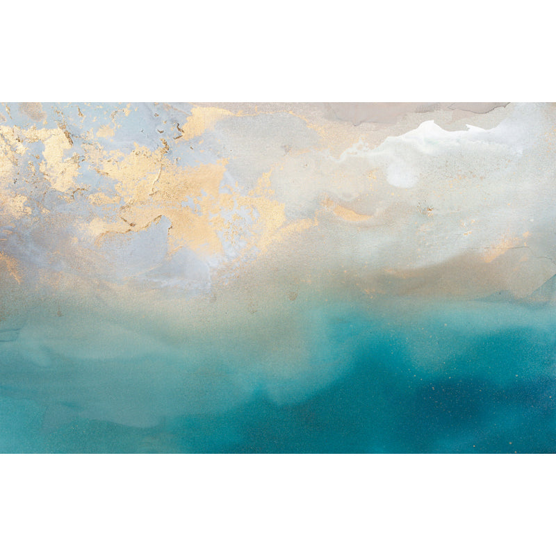 Blue Clouds Wallpaper Mural Scenery Modern Waterproof Wall Decor for Living Room