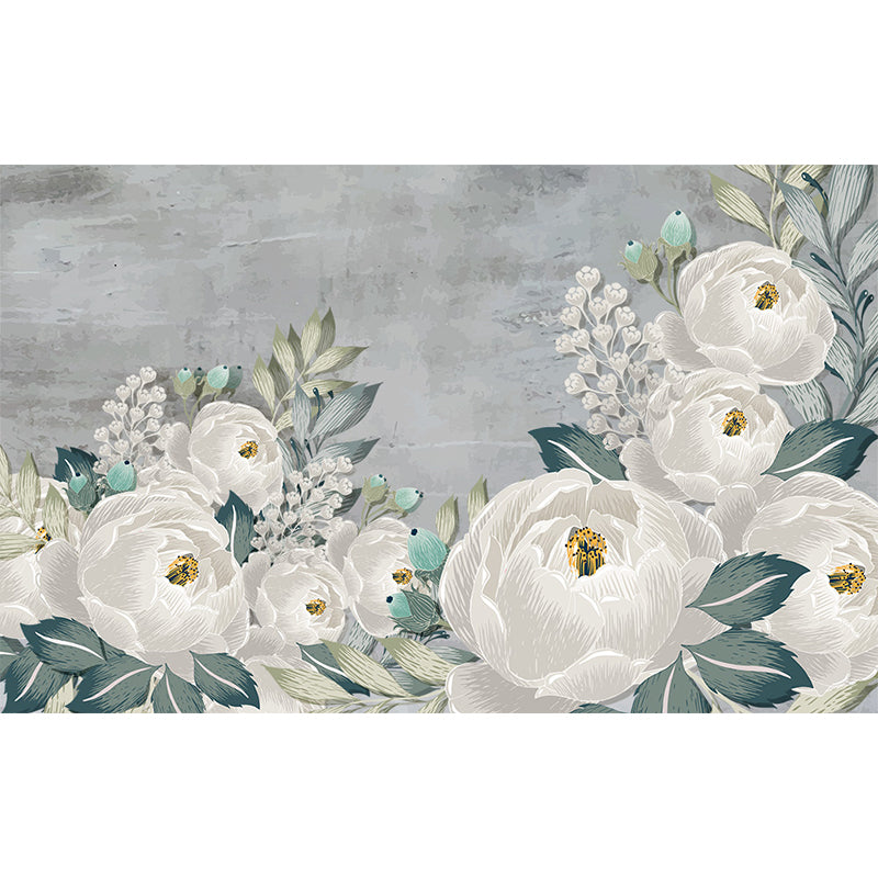 Modern Florentine Wall Mural Non-Woven Waterproof Light Color Wall Art for Bedroom