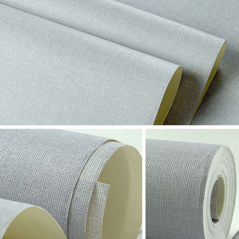 Light Color Solid Wallpaper Roll Waterproofing Minimalism Bedroom Wall Decoration