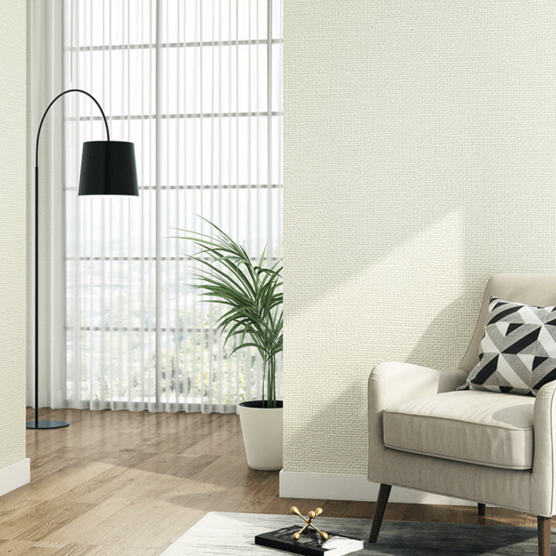 Pastel Color Modern Wallpaper 31' L x 20.5" W Plain Pattern Wall Covering for Bedroom