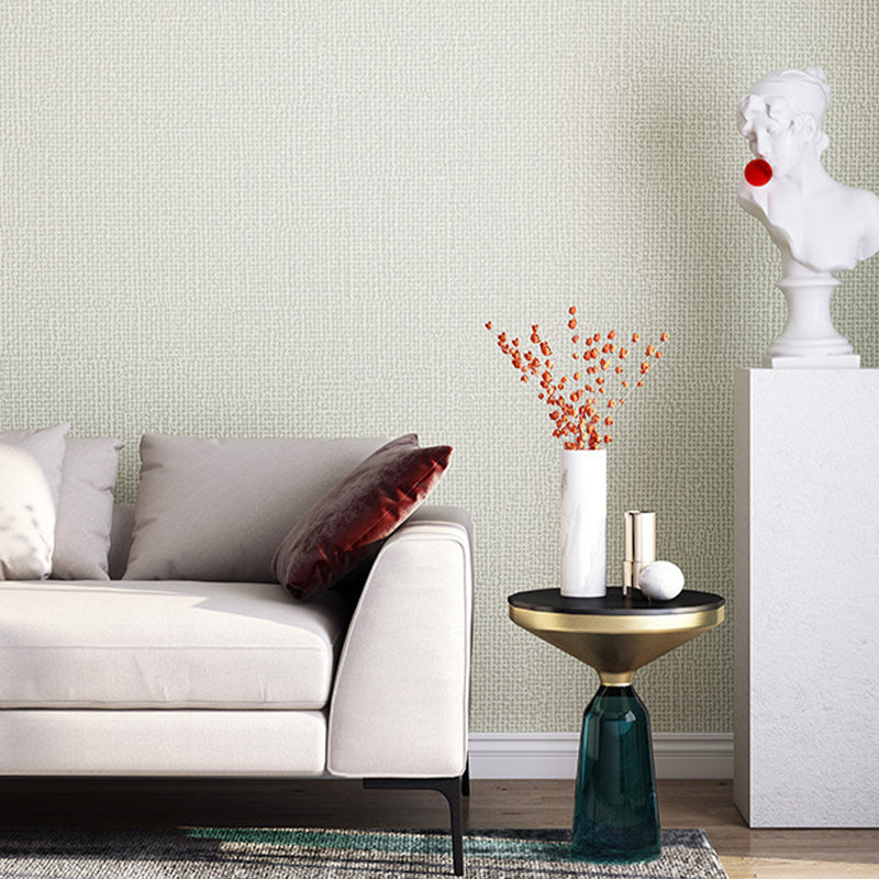 Pastel Color Modern Wallpaper 31' L x 20.5" W Plain Pattern Wall Covering for Bedroom