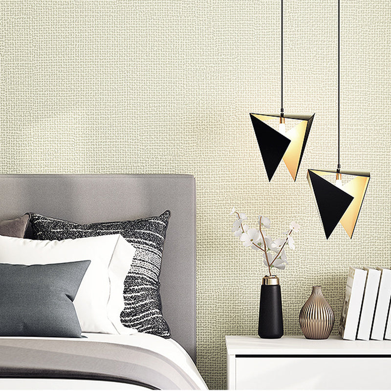 Pastel Color Modern Wallpaper 31' L x 20.5" W Plain Pattern Wall Covering for Bedroom