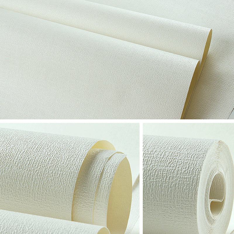 Pastel Color Modern Wallpaper 31' L x 20.5" W Plain Pattern Wall Covering for Bedroom