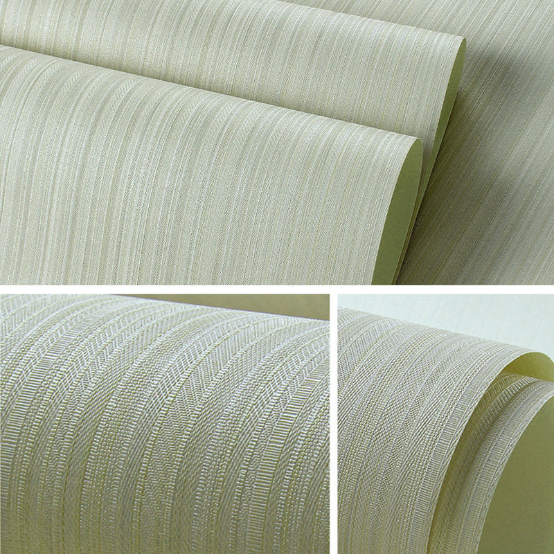Papier peint uni rayé à tic-tac minimal, couleur douce, résistant aux taches, décoration murale pour cuisine