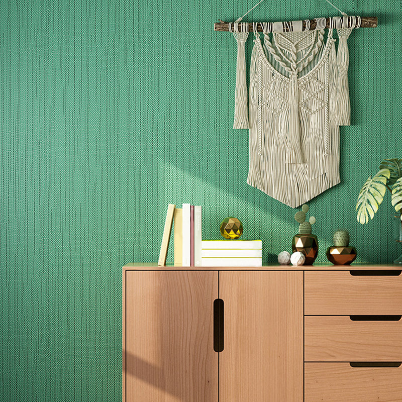 Papier peint uni esthétique moderne, décoration murale à rayures de couleur claire pour chambre à coucher