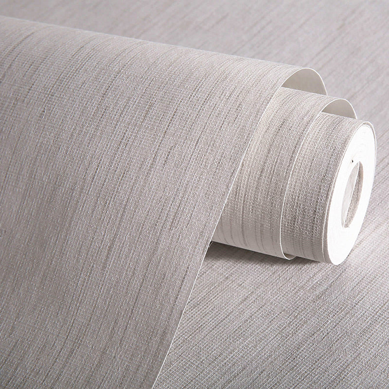 Minimalist Solid Wallpaper Roll Soft Color Stain Resistant Wall Covering for Bedroom