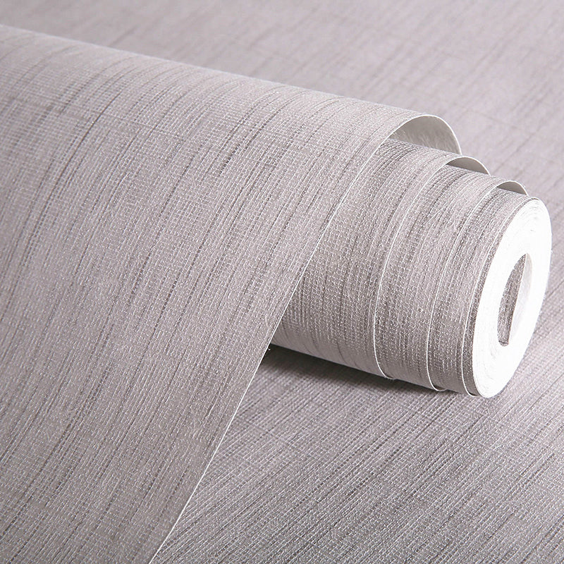 Minimalist Solid Wallpaper Roll Soft Color Stain Resistant Wall Covering for Bedroom