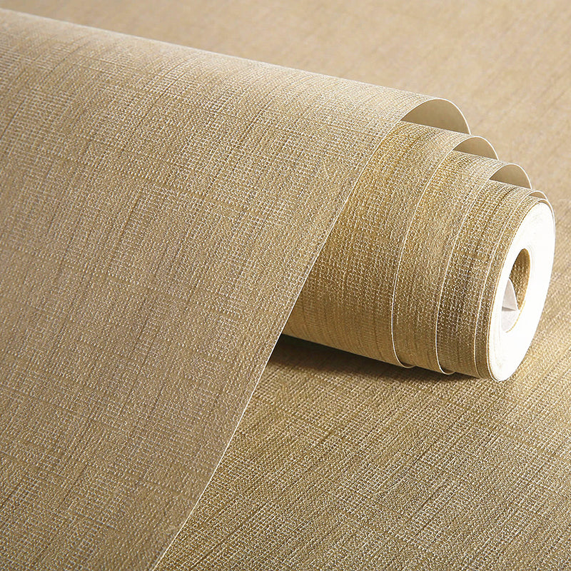 Minimalist Solid Wallpaper Roll Soft Color Stain Resistant Wall Covering for Bedroom