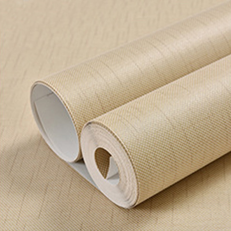 Non-Woven Weave Pastel Wallpaper Simple Solid Wall Art for Living Room, 54.2-sq ft