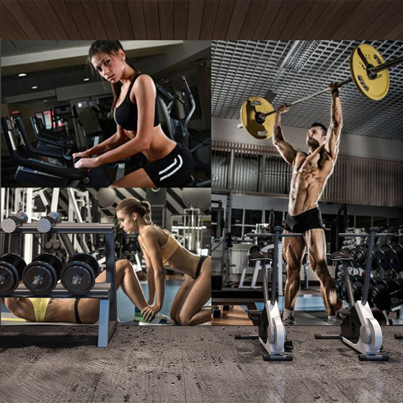 Light Color Modern Mural Wallpaper Gaint Sportsman Wall Covering for Dining Room