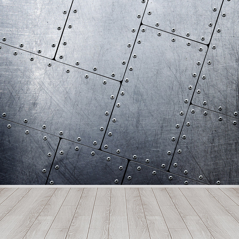 Non-Woven Textured Decorative Mural Decal Industrial Geometry Pattern Wall Covering