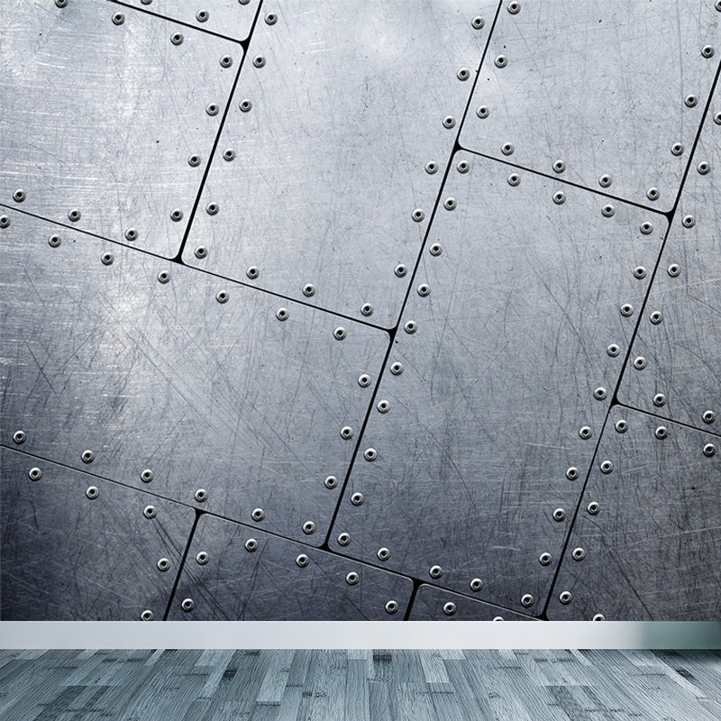 Non-Woven Textured Decorative Mural Decal Industrial Geometry Pattern Wall Covering