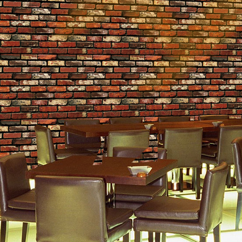 Aged Brick Look Wallpaper Roll Peel and Stick Industrial House Interior Wall Decor, 29.1-sq ft