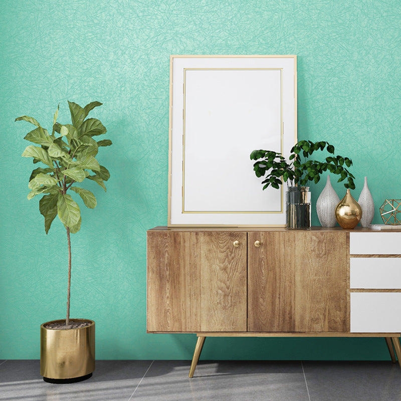 Pastel Color Solid Wallpaper Moisture Resistant Wall Art for House Interior, Set of 1