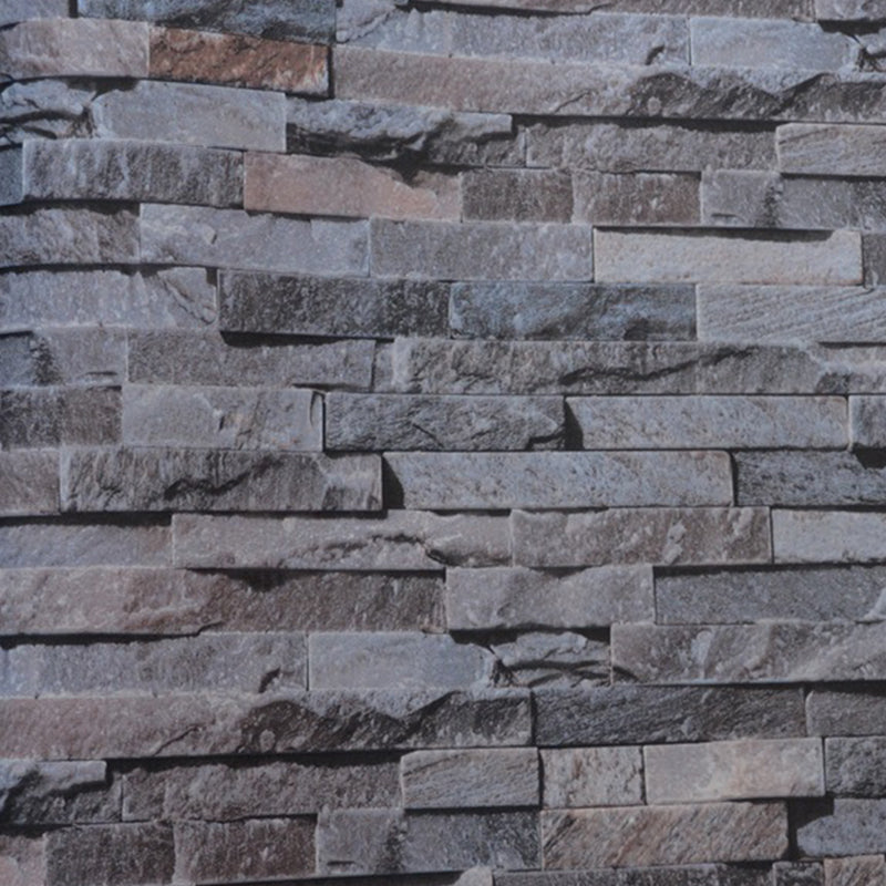 PVC Waterproof Wallpaper Roll Industrial Brick Effect Wall Covering in Light Color