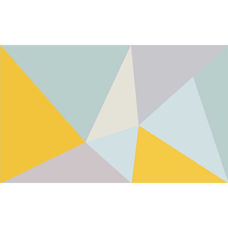 Pastel Color Diamond Mural Wallpaper Geometric Modern Stain Resistant Wall Decor