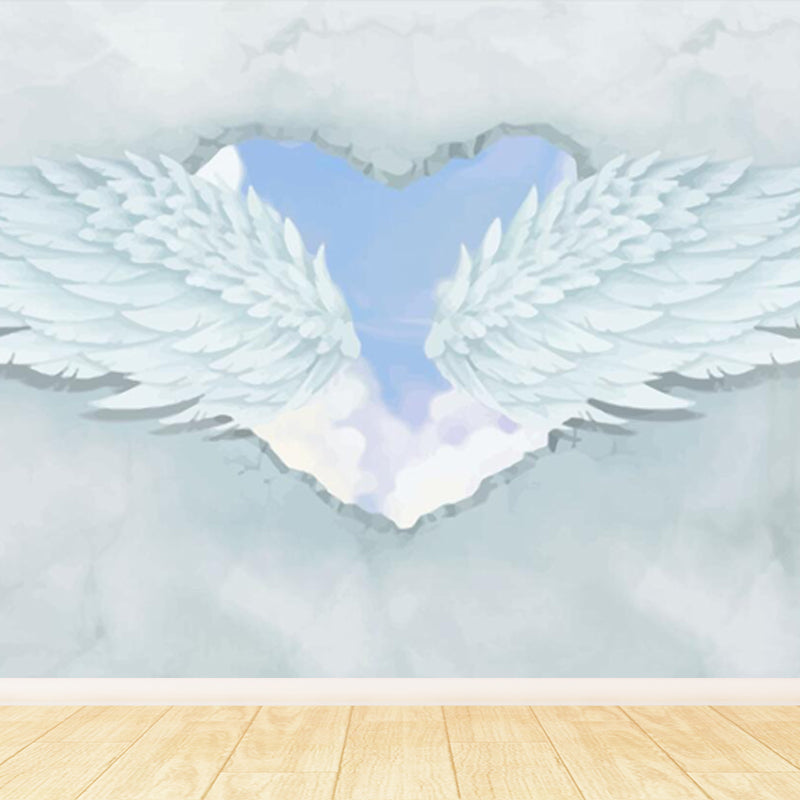 Wings Wall Covering Mural Modern Moisture Resistant Living Room Wall Decor, Custom Made