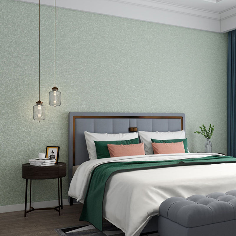 Weiche, einfarbige Tapete, minimalistische, feuchtigkeitsbeständige Wanddekoration für Schlafzimmer
