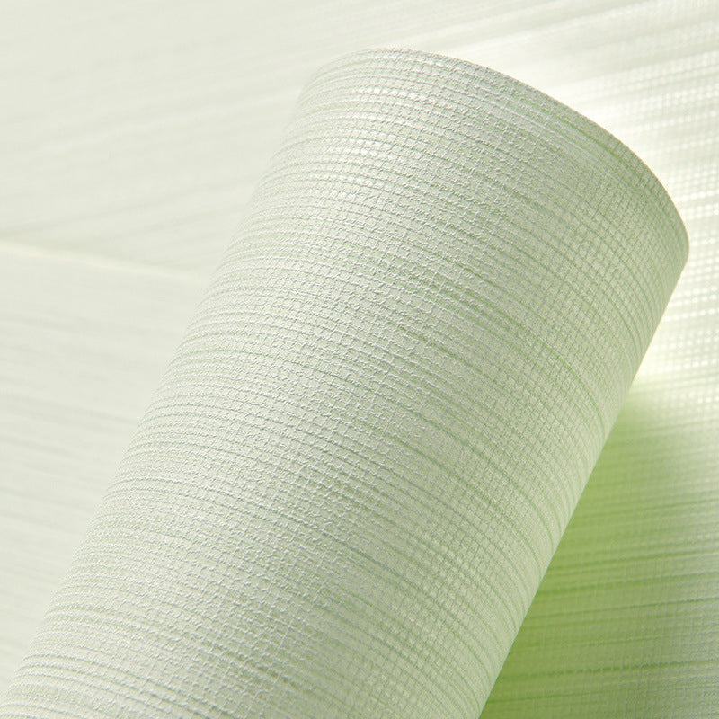 Grass Cloth Pastel Wallpaper Contemporary Solid Color Wall Covering, 31' x 20.5"