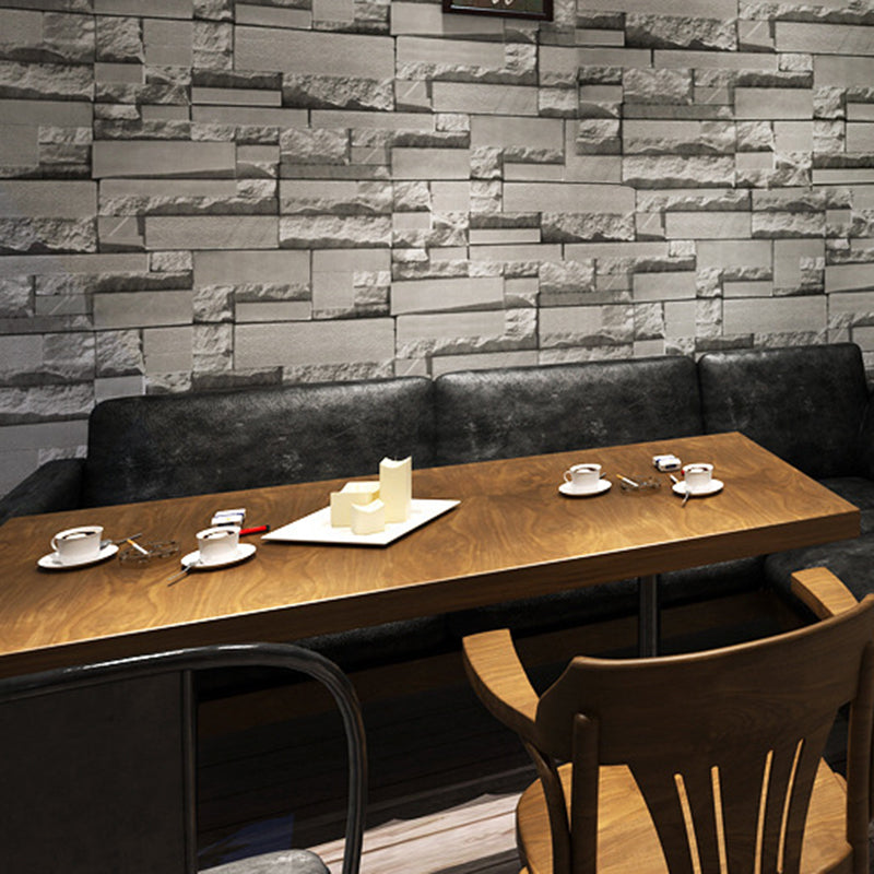 Pastel Color Brick Wallpaper Roll Architecture Industrial Waterproofing Wall Art