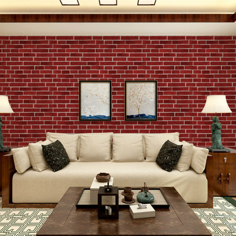 Bright Brickwork Wallpaper for Living Room Architecture Wall Covering, 57-1-sq ft