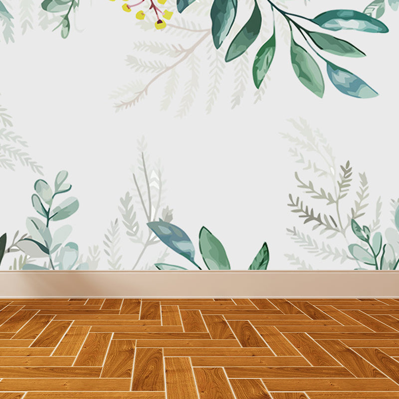 Non-Woven Cloth Decorative Mural Decal Modern Vine Wall Covering in Pastel Color