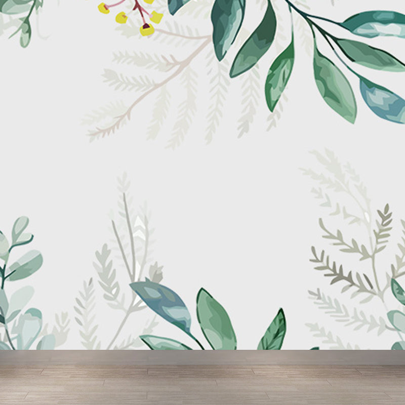 Non-Woven Cloth Decorative Mural Decal Modern Vine Wall Covering in Pastel Color