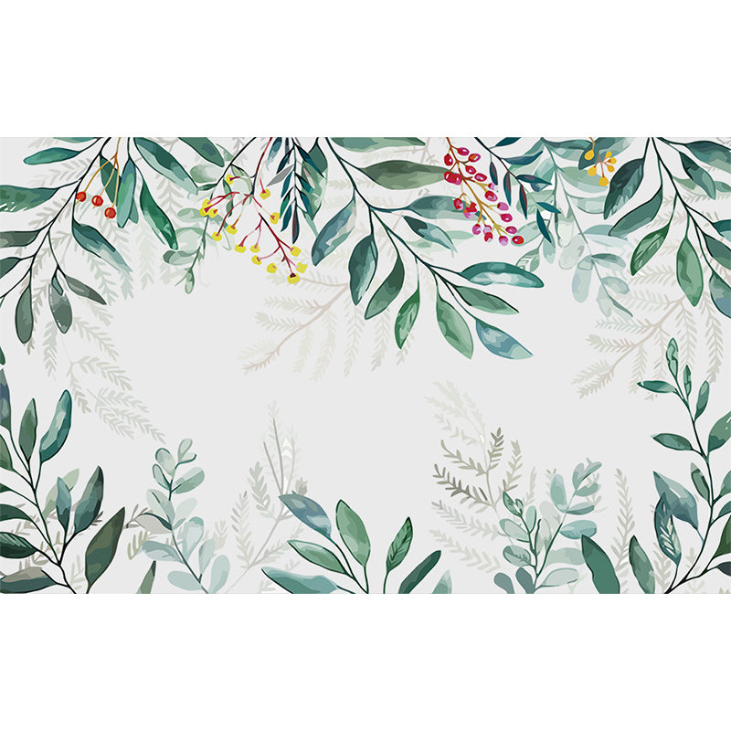 Non-Woven Cloth Decorative Mural Decal Modern Vine Wall Covering in Pastel Color