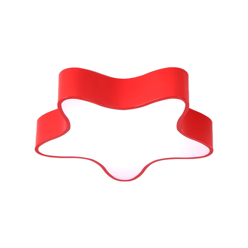 Boys Girls Bedroom Star Flush Ceiling Light Acrylique Contemporary Ceiling Lamp