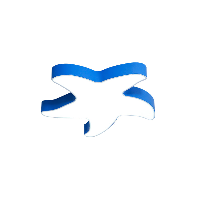 Lámpara de techo acrílica de color caramelo con montaje empotrado de estrella de mar Macaron Loft