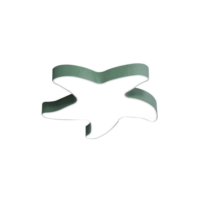 Lámpara de techo acrílica de color caramelo con montaje empotrado de estrella de mar Macaron Loft